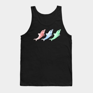 tie dye dolphin Tank Top